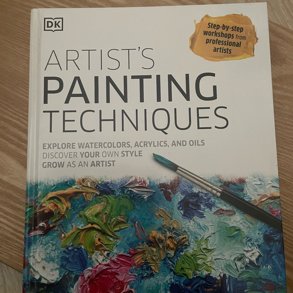 Artist's Painting Techniques — White Cover with Multicolor Artwork